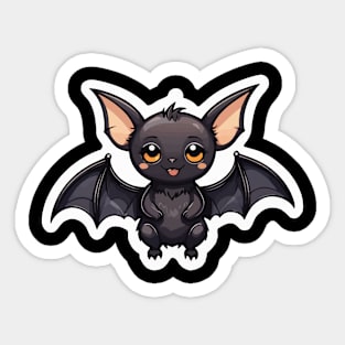 Bat Cute Illustration Sticker